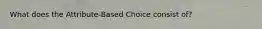 What does the Attribute-Based Choice consist of?