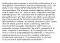 Azithromycin was compared to amoxicillin and levofloxacin in a retrospective, observational pharmacoepidemiology study. The study used a national cohort of patients from an insurance claims database. The research question was does azithromycin have a higher risk of all causes of death compared to a control antibiotic group? The hypothesis from the research group was that azithromycin will have a higher rate of all causes of death. The study produced the following study results: Hazard Ratio (95% confidence interval) for multiple comparisons of all causes of death Based upon the results of the study, select the statement that accurately describes the azithromycin and amoxicillin contrast. A Amoxicillin has a 48% increased risk of death compared to azithromycin. B Azithromycin has a 48% increased risk of death compared to amoxicillin. C There is no statistical significance among the results of azithromycin compared to azithromycin. D Levofloxacin has a 2.49-fold increased risk of death compared to amoxicillin.