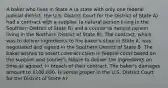 A baker who lives in State A (a state with only one federal judicial district, the U.S. District Court for the District of State A) had a contract with a supplier (a natural person living in the Southern District of State B) and a courier (a natural person living in the Northern District of State B). The contract, which was to deliver ingredients to the baker's shop in State A, was negotiated and signed in the Southern District of State B. The baker wishes to assert contract claim in federal court based on the supplier and courier's failure to deliver the ingredients on time as agreed, in breach of their contract. The baker's damages amount to 100,000. Is venue proper in the U.S. District Court for the District of State A?