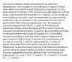 How do the balance sheet and statement of revenues, expenditures, and changes in fund balances of governmental funds differ from the financial statement presentation for the governmental activities in the government-wide statement of net assets and statement of activities? (1) Internal service funds are not included in the fund financial statements of governmental funds but could be reported in the governmental activities of government-wide financial statements. (2) The economic resources measurement basis is used for fund financial statements of governmental funds and the current financial resources measurement basis is used for governmental activities in the government-wide financial statements. (3) Modified accrual accounting is used for fund financial statements of governmental funds to time revenues and expenditures and accrual accounting is used for governmental activities of government-wide financial statements. (4) The financial statements of governmental funds for fund financial statements are the same as governmental activities in government-wide financial statements but with different titles of the financial statements. A) 1 and 2. B) 2, 3, and 4. C) 1, 2 and 3. D) 1 and 3. E) 1, 2, 3, and 4.