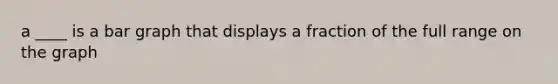 a ____ is a bar graph that displays a fraction of the full range on the graph