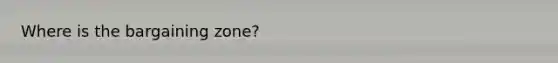 Where is the bargaining zone?
