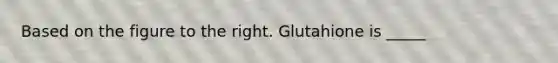 Based on the figure to the right. Glutahione is _____