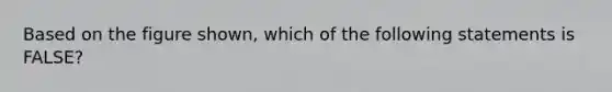 Based on the figure shown, which of the following statements is FALSE?