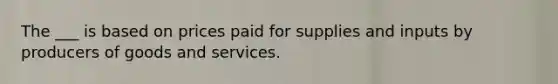 The ___ is based on prices paid for supplies and inputs by producers of goods and services.