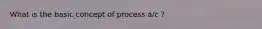 What is the basic concept of process a/c ?