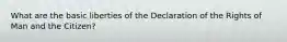 What are the basic liberties of the Declaration of the Rights of Man and the Citizen?