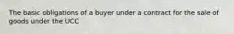 The basic obligations of a buyer under a contract for the sale of goods under the UCC