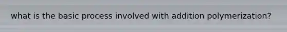 what is the basic process involved with addition polymerization?