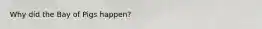Why did the Bay of Pigs happen?