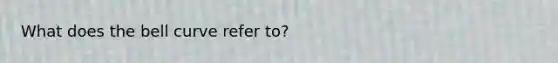 What does the bell curve refer to?