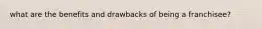 what are the benefits and drawbacks of being a franchisee?