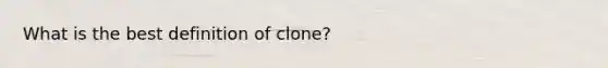 What is the best definition of clone?