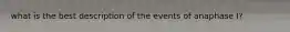what is the best description of the events of anaphase I?