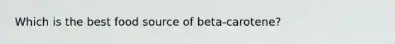 Which is the best food source of beta-carotene?