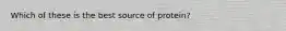 Which of these is the best source of protein?