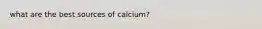 what are the best sources of calcium?