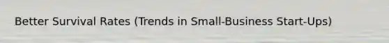 Better Survival Rates (Trends in Small-Business Start-Ups)