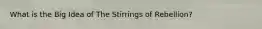 What is the Big Idea of The Stirrings of Rebellion?