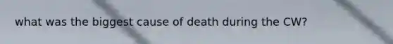 what was the biggest cause of death during the CW?