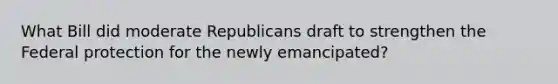 What Bill did moderate Republicans draft to strengthen the Federal protection for the newly emancipated?