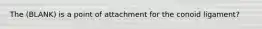 The (BLANK) is a point of attachment for the conoid ligament?