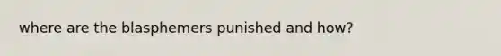 where are the blasphemers punished and how?