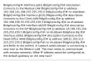 BldgA(config)# interface gi0/1 BldgA(config-if)# description Connects to the Medical LAN BldgA(config-if)# ip address 192.168.191.189 255.255.255.0 BldgA(config-if)# no shutdown BldgA(config-if)# interface gi0/0 BldgA(config-if)# description Connects to the Client LAN BldgA(config-if)# ip address 192.168.190.70 255.255.255.0 BldgA(config-if)# no shutdown BldgA(config-if)# interface s0/0/0 BldgA(config-if)# description Connects to the ISP BldgA(config-if)# ip address 10.190.191.254 255.255.255.0 BldgA(config-if)# no shutdown BldgA(config-if)# interface s0/0/1 BldgA(config-if)# description Connects to the Head Office WAN BldgA(config-if)# ip address 198.51.100.213 255.255.255.0 BldgA(config-if)# no shutdown BldgA(config-if)# end Refer to the exhibit. A network administrator is connecting a new host to the Medical LAN. The host needs to communicate with remote networks. What IP address would be configured as the default gateway on the new host?