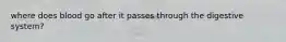 where does blood go after it passes through the digestive system?