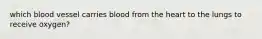 which blood vessel carries blood from the heart to the lungs to receive oxygen?