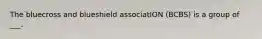 The bluecross and blueshield associatION (BCBS) is a group of ___.