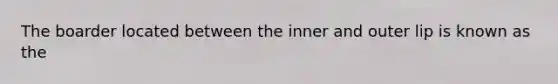 The boarder located between the inner and outer lip is known as the