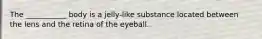 The ___________ body is a jelly-like substance located between the lens and the retina of the eyeball.