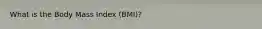 What is the Body Mass Index (BMI)?