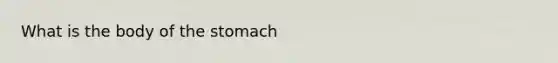 What is the body of <a href='https://www.questionai.com/knowledge/kLccSGjkt8-the-stomach' class='anchor-knowledge'>the stomach</a>