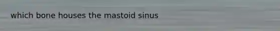 which bone houses the mastoid sinus