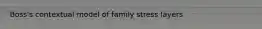 Boss's contextual model of family stress layers