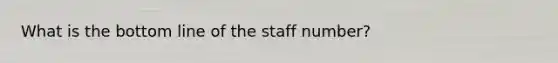 What is the bottom line of the staff number?