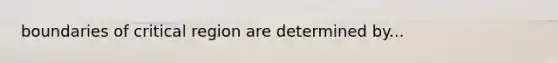 boundaries of critical region are determined by...