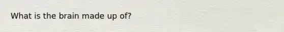 What is <a href='https://www.questionai.com/knowledge/kLMtJeqKp6-the-brain' class='anchor-knowledge'>the brain</a> made up of?