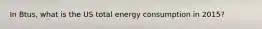 In Btus, what is the US total energy consumption in 2015?