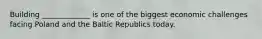 Building _____________ is one of the biggest economic challenges facing Poland and the Baltic Republics today.