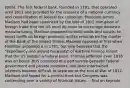 (BUS): The first federal bank, founded in 1791, that operated until 1811 and provided for the issuance of a national currency and centralization of federal tax collection. President James Madison had been convinced by the War of 1812 disruption of foreign trade that the US must do more to encourage domestic manufacturing. Madison proposed to build roads and canals, to enact tariffs on foreign products, and to reauthorize the charter of the Bank of the United States. Madison opposed at first when Hamilton proposed it in 1791, but now believed that the "expediency and almost necessity" of wartime finance meant that the US needed a federal bank. Thomas Jefferson even 1816 was on board. BUS consisted of a partnership between federal government and private investors, and their intertwined interests became difficult to separate at the end of War of 1812. Madison still hoped for a central bank but Congress was contending over a variety of financial issues. -- find on keynote