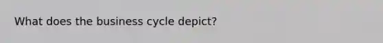 What does the business cycle depict?