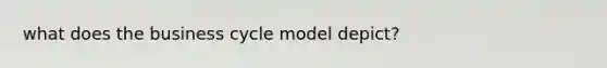 what does the business cycle model depict?