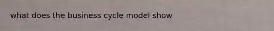 what does the business cycle model show