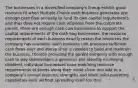 The businesses in a diversified company's lineup exhibit good resource fit when Multiple Choice each business generates just enough cash flow annually to fund its own capital requirements and thus does not require cash infusions from the corporate parent. there are enough cash cow businesses to support the capital requirements of the cash hog businesses. the resource requirements of each business exactly match the resources the company has available. each business unit produces sufficient cash flows over and above what is needed to build and maintain the business, thereby providing the parent company with enough cash to pay shareholders a generous and steadily increasing dividend. individual businesses have matching resource requirements at points along their value chain and add to a company's overall resource strengths and when solid parenting capabilities exist without spreading itself too thin.