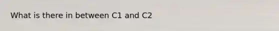 What is there in between C1 and C2