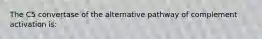 The C5 convertase of the alternative pathway of complement activation is: