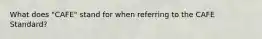 What does "CAFE" stand for when referring to the CAFE Standard?